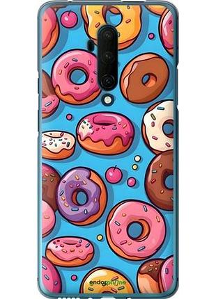 Чехол на oneplus 7t pro пончики 1+ 7т про