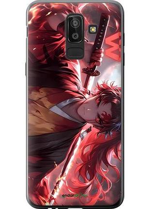 Чехол на samsung galaxy j8 2018 аниме самурай самсунг й8 2018