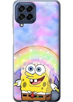 Чехол на samsung galaxy m53 m536b спанч боб, sponge bob самсунг м53 м536б