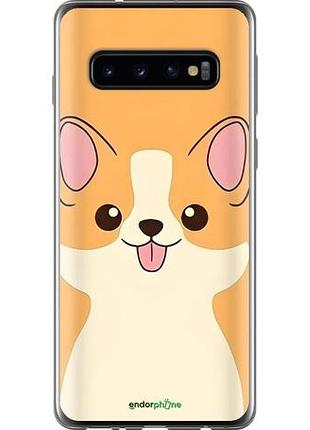 Чехол на samsung galaxy s10 милый пес самсунг с10