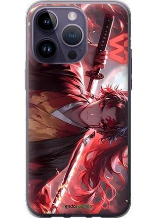 Чехол на iphone 14 pro max аниме самурай айфон 14 про макс