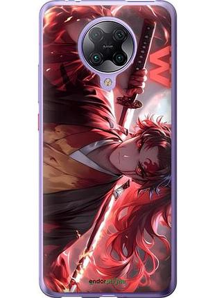 Чехол на xiaomi redmi k30 pro аниме самурай сяоми редми к30 про