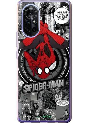 Чехол на huawei nova 8 человек паук, spiderman хуавей нова 8