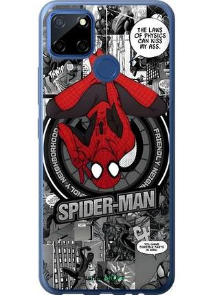 Чехол на realme c12 человек паук, spiderman риалми с12