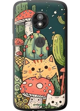 Чехол на motorola moto e5 play коты грибы моторола мото е5 плей