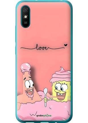 Чехол на xiaomi redmi 9a спанч боб, sponge bob сяоми редми 9а