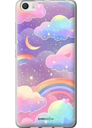 Чехол на xiaomi mi5 облака и радуга сяоми ми5