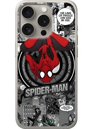 Чехол на iphone 15 pro человек паук, spiderman айфон 15 про