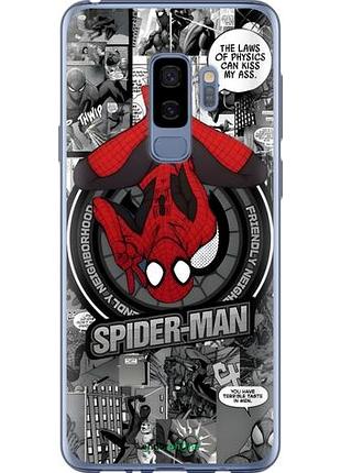 Чехол на samsung galaxy s9 plus человек паук, spiderman самсунг с9 плюс