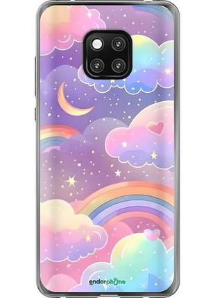 Чохол на huawei mate 20 pro хмари та веселка