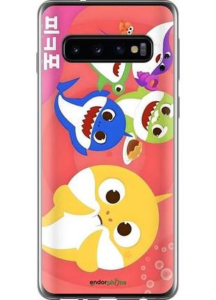 Чехол на samsung galaxy s10 бейби шаркс самсунг с10