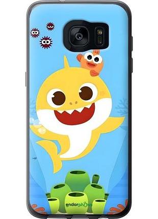 Чехол на samsung galaxy s7 edge g935f бейби шарк самсунг с7 эдж г935ф