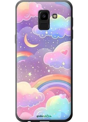 Чехол на samsung galaxy j6 2018 облака и радуга самсунг й6 2018