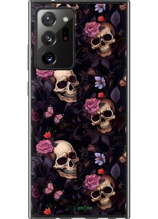 Чохол на samsung galaxy note 20 ultra черепа та троянди
