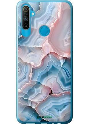 Чехол на realme c3 мрамор