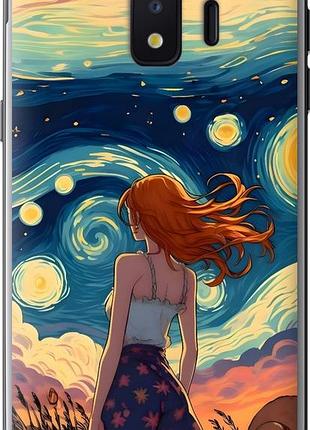 Чехол на samsung galaxy j2 core девушка арт самсунг й2 кор