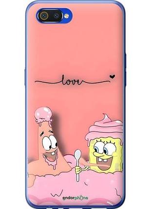 Чехол на realme c2 спанч боб, sponge bob риалми с2