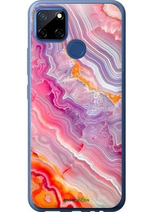 Чехол на realme 7i мрамор 2