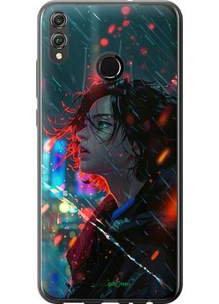 Чехол на huawei honor 8x ночные огни "6096u-1596-10746"