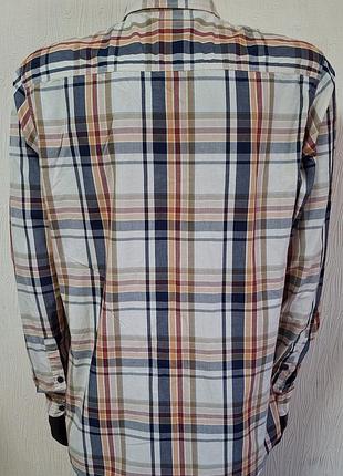 Шикарная хлопковая рубашка в разноцветную клетку u. s. polo assn made in bangladesh 6