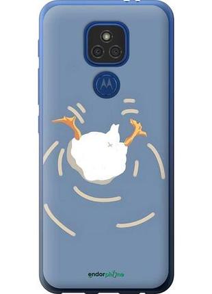 Чехол на motorola e7 plus смешная утка, гусь моторола е7 плюс