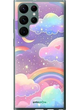 Чехол на samsung galaxy s22 ultra облака и радуга самсунг с22 ультра