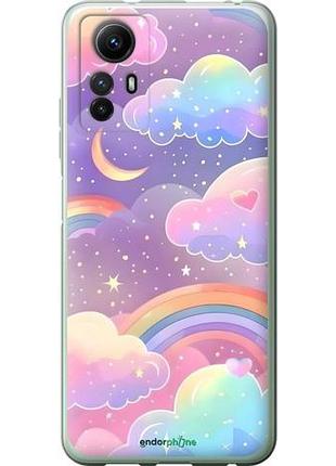 Чохол на xiaomi redmi note 12s хмари та веселка