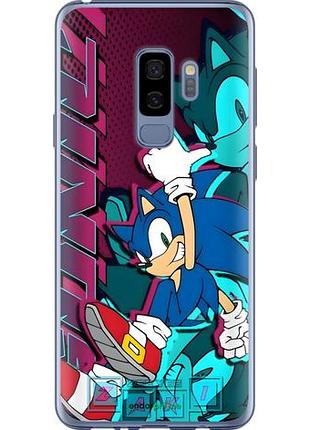 Чехол на samsung galaxy s9 plus соник sonic самсунг с9 плюс