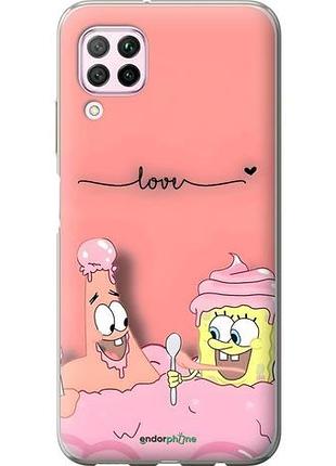 Чехол на huawei p40 lite спанч боб, sponge bob хуавей п40 лайт