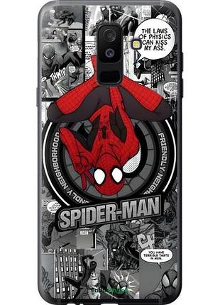 Чехол на samsung galaxy a6 plus 2018 человек паук, spiderman самсунг а6 плюс 2018