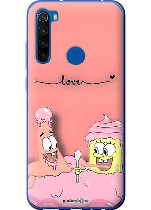 Чехол на xiaomi redmi note 8t спанч боб, sponge bob сяоми редми ноут 8т
