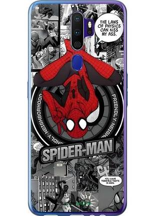 Чехол на oppo a9 2020 человек паук, spiderman оппо а9 2020