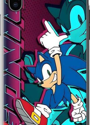 Чехол на iphone x соник sonic айфон х