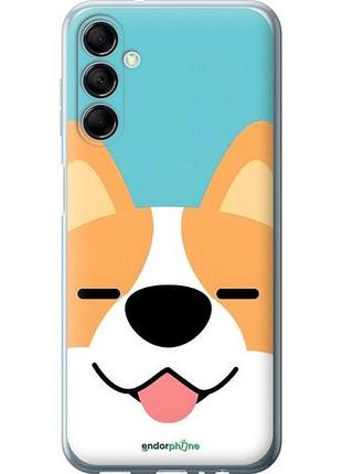 Чехол на samsung galaxy m14 m146b забавный корги самсунг м14 м146б