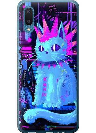 Чехол на samsung galaxy a02 a022g кот панк