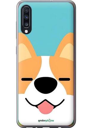 Чехол на samsung galaxy a70 2019 a705f забавный корги самсунг а70 2019 а705ф