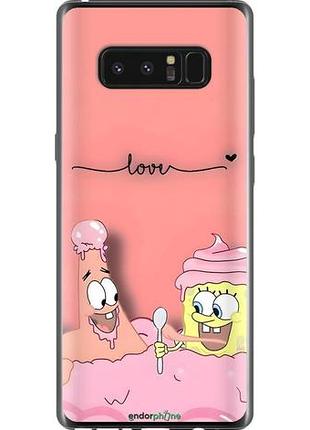 Чехол на samsung galaxy note 8 спанч боб, sponge bob самсунг ноут 8