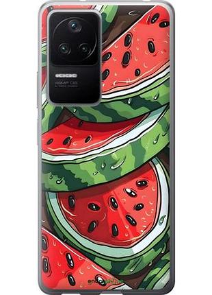 Чехол на xiaomi redmi k40s арбуз сяоми редми к40с