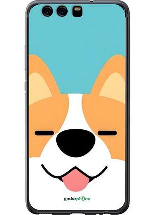 Чехол на huawei p10 забавный корги хуавей п10