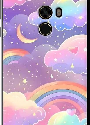 Чехол на xiaomi mi mix облака и радуга сяоми ми микс