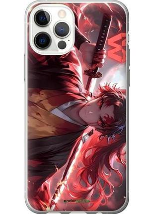 Чехол на iphone 12 аниме самурай айфон 12