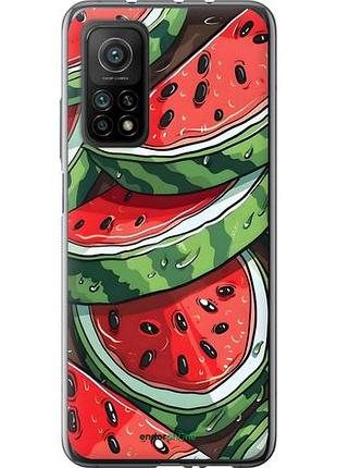 Чехол на xiaomi mi 10t арбуз