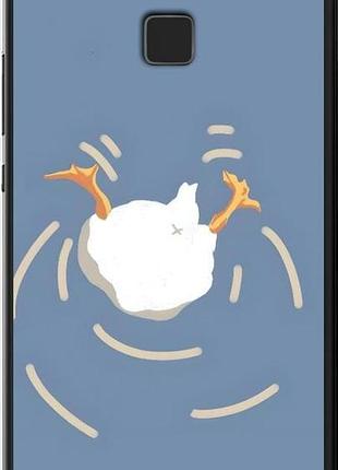 Чехол на huawei p9 lite смешная утка, гусь хуавей п9 лайт