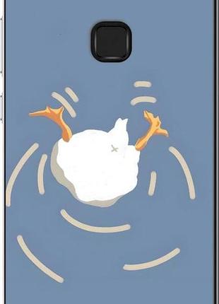 Чехол на huawei p10 lite смешная утка, гусь хуавей п10 лайт