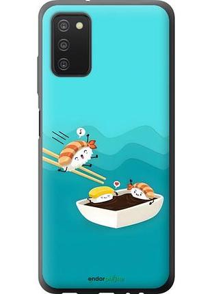 Чехол на samsung galaxy a03s a037f суши самсунг а03с а037ф