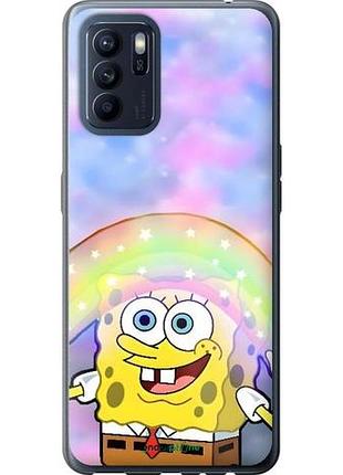 Чехол на oppo reno6 z спанч боб, sponge bob оппо рено6 зет