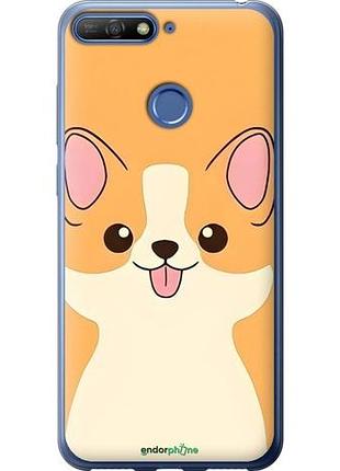 Чехол на huawei honor 7c милый пес хуавей хонор 7с