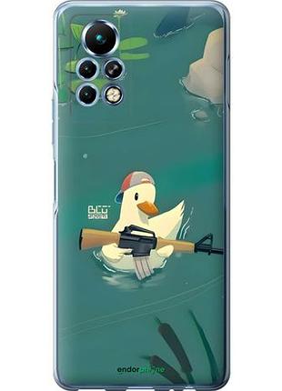 Чехол на infinix note 11 pro уточка с автоматом инфикс ноут 11 про