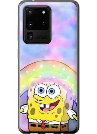Чехол на samsung galaxy s20 ultra спанч боб, sponge bob самсунг с20 ультра