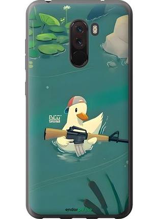Чехол на xiaomi pocophone f1 уточка с автоматом сяоми покоphone ф1